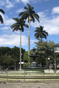Actual fuente en el Parque Central de Heredia. Foto: Luko Hilje
