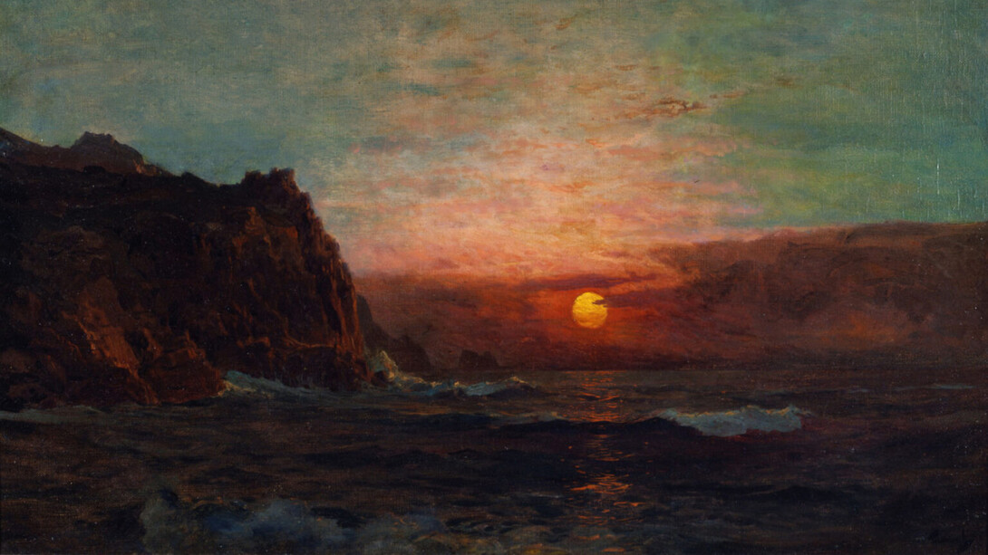 Frederick J. Waugh, Sunset on Cornwall Cliffs (detail), n.d. Courtesy of Georgia Museum of Art