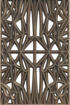 Corona panel designed for NMAAHC (Type E: 85% opacity), ca. 2013. Courtesy of National Museum of African American History and Culture