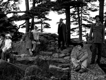 Yang Fudong, "Seven Intellectuals in a Bamboo Forest" Part 7, 2003, 35-mm, black-and-white film, 29 mins. Courtesy of ShanghArt and the Artist