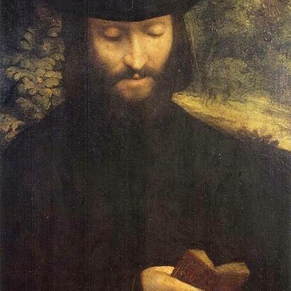 Correggio, Ritratto di uomo che legge, tra il 1517 e il 1523, Pinacoteca del Castello Sforzesco, Milano, Italia