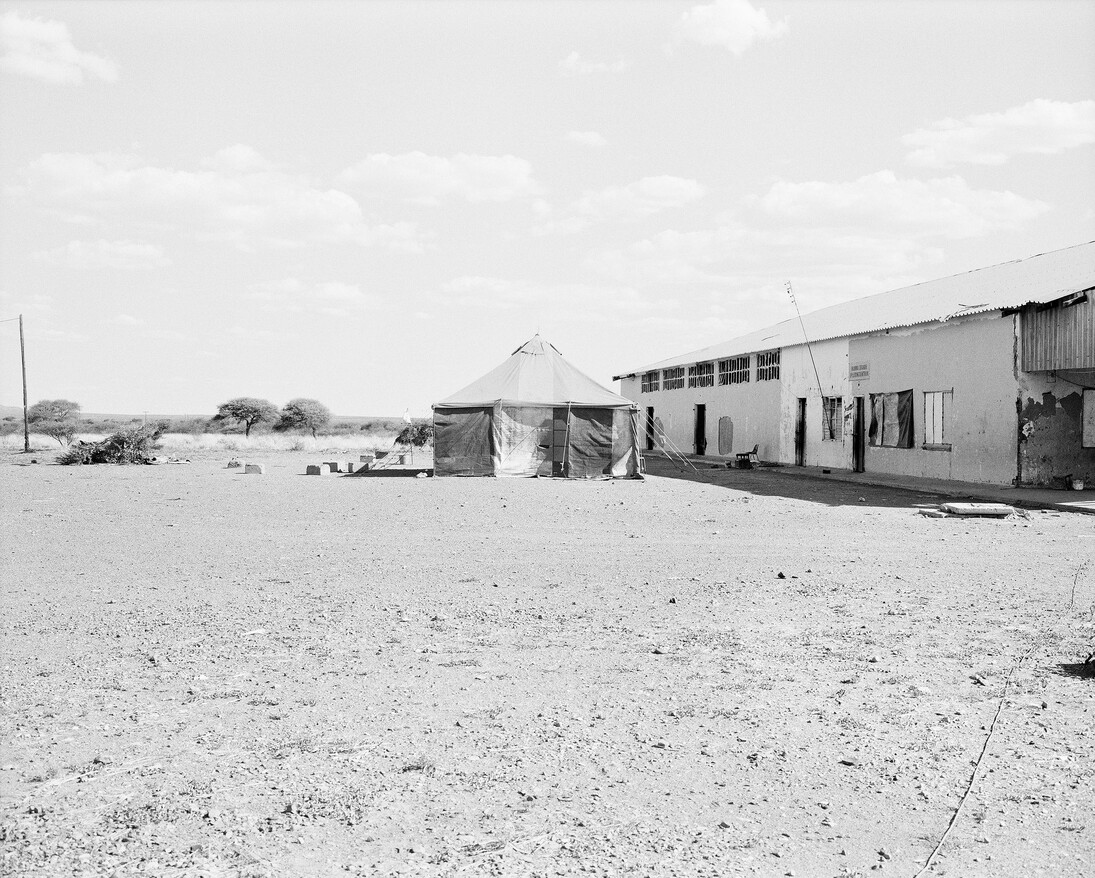 Jo Ractliffe (South African, born 1961)
Decommissioned military outpost, Schmidtsdrift, 2012
From the series The Borderlands
Inkjet prints, 2015
On loan from the artist, courtesy Stevenson, Cape Town and Johannesburg
© Jo Ractliffe. Courtesy of Stevenson, Cape Town and Johannesburg