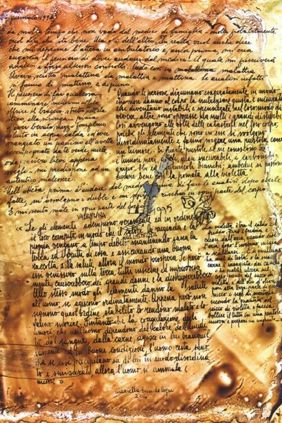 Pagine manoscritte di La canzone di Valentina