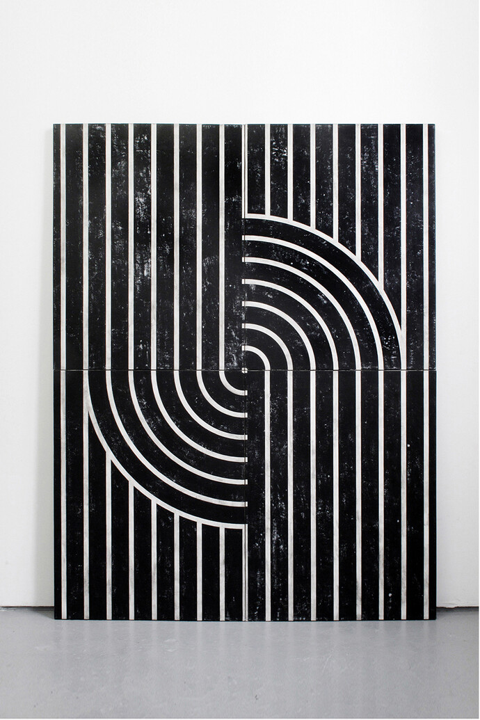 Davide Balliano, ‘Untitled’, 2014, Plaster, gesso and lacquer on wood board, 60 x 80 in. /
152.4 x 203.2 cm