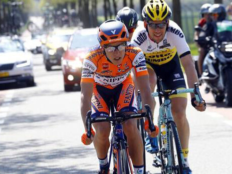 Giacomo Berlato (NIPPO VINI FANTINI) e Maarten Tjallingii  (LOTTO NL- JUMBO)