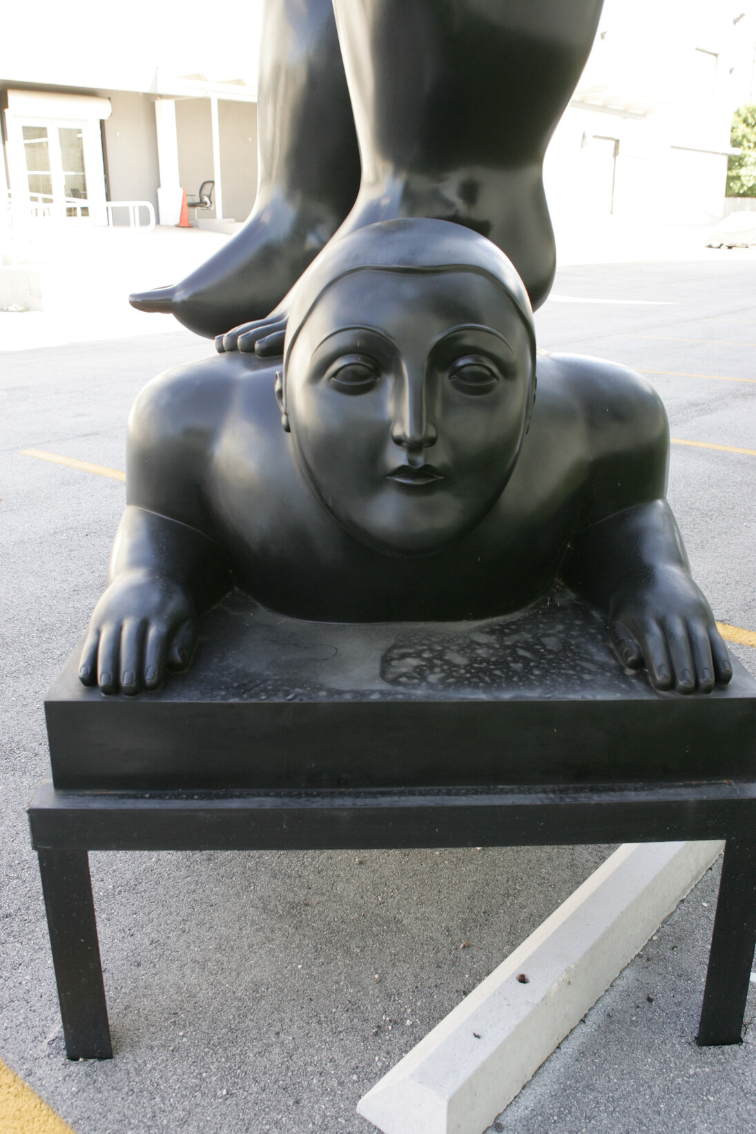 Fernando Botero, “Man walking,” 1999, Signed Botero, Bronze, 138 5/8 x 79 1/2 x 45 5/8 in.  352 x 202 x 116 cm.