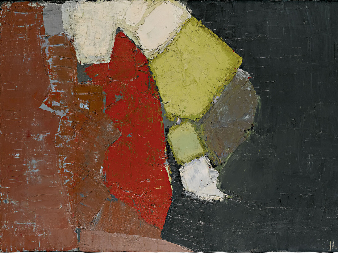 De Staël, Nicolas, Composition, 1949, huile sur toile, 73 x 100 cm, Courtesy Galerie Boulakia