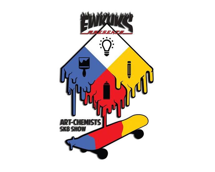 Ewkuks presents Art-Chemists SK8 Show. Courtesy of Ewkuks
