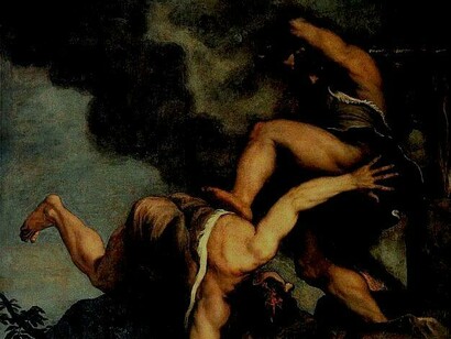 Caín y Abel según Tiziano (1542-44)
