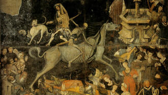 Trionfo della morte, Palermo, 1446, affresco staccato, già a Palazzo Sclafani, Galleria regionale di Palazzo Abatellis