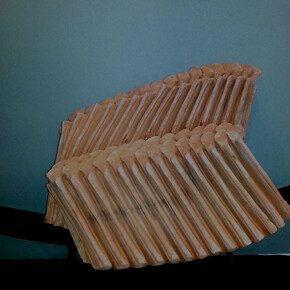 Dolores Previtali, Figure, 2005, terracotta e ferro, 58 x 48 x 24 cm