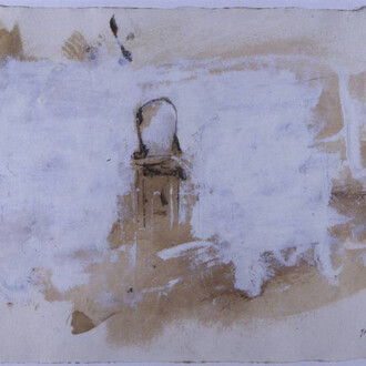 Piero Pizzi Cannella, Grand hotel, 38 x 55 cm, mista su carta