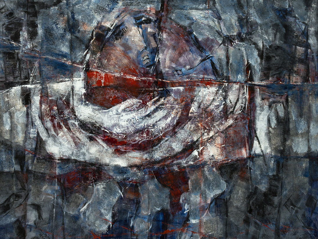  Asma Fayoumi, The Witness, 2013, 100 x 120 cm, acrylic on canvas 