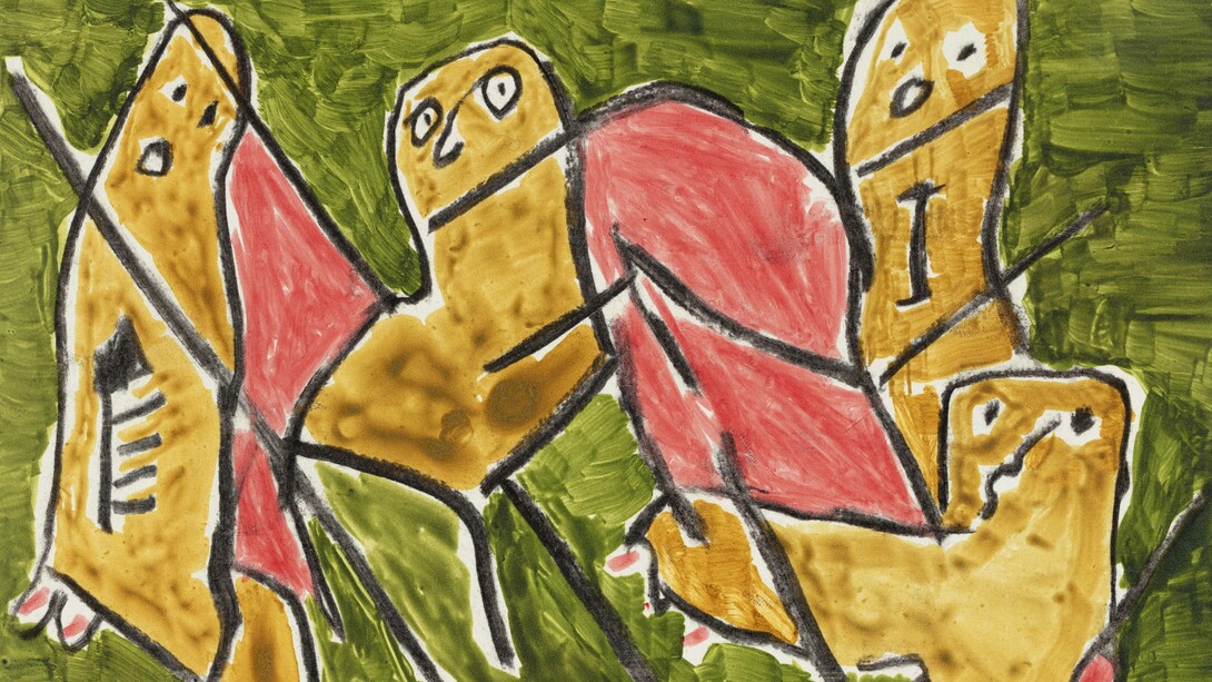 Oupa Sibeko, Postcard series 4 (detail), 2025. Courtesy of David Krut Arts