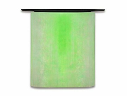 Robert Yasuda, Synonym, 2011, acrylic on fabric on wood, 43 x 47 inches