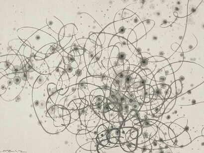 Wang Huangsheng, Flowing Imagery 201302012, 2014, Ink on Xuan paper, 69.5 x 137.5 cm