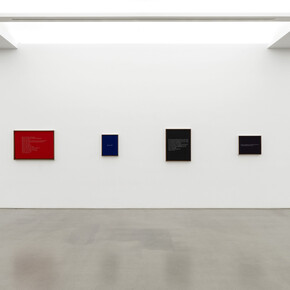 Sophie Calle, Behind the curtain, exhibition view. Courtesy of Perrotin Gallery