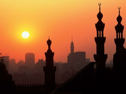 Egipto. Minaretes cairotas al atardecer