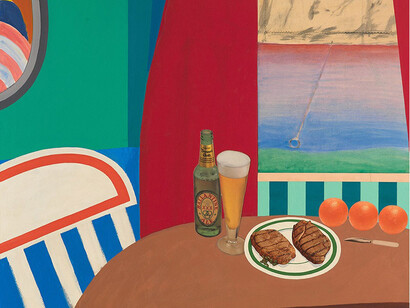 Tom Wesselmann, Still Life #8, 1962, mixed media and collage on board, 42 x 28 inches