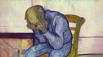 At Eternitys Gate by Vincent Van Gogh: some believe that art is better when created from a place of suffering