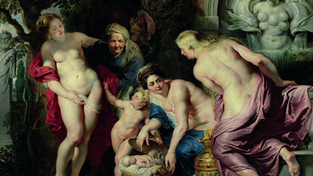 Peter Paul Rubens, La scoperta di Erittonio fanciullo, 1615 - 1616. Olio su Tela, 243,5 x 345,5 cm. Vienna, Palazzo Liechtenstein. The Princely Collections
