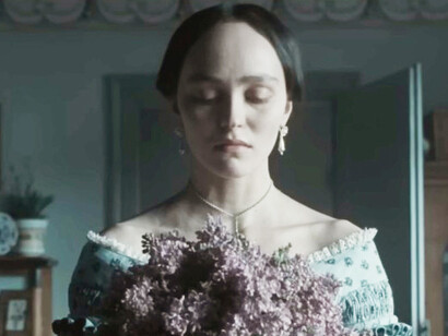 Lily-Rose Depp from the movie Nosferatu (2025), directed by Robert Eggers, reimagines the classic vampire tale with a dark, atmospheric style and psychological depth