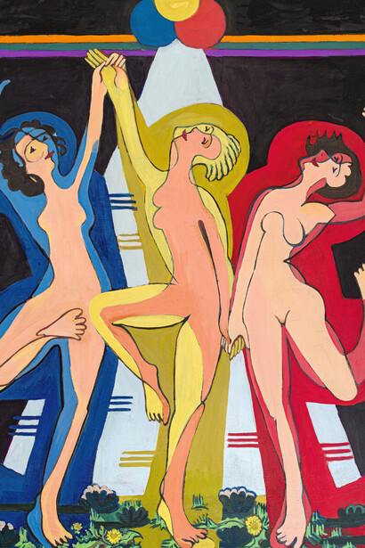 Ernst Ludwig Kirchner, Colour dance II,1932-1934. Courtesy of Kirchner Museum
