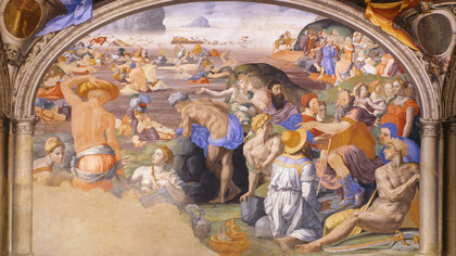 Agnolo Bronzino, El cruce del Mar Rojo (c. 1541)