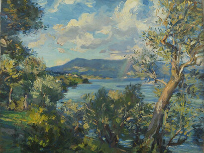 Wilfrid Gabriel de Glehn, Lago di Garda, 1913, oil on canvas