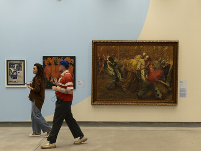 Karnevalsarbeit, ausstellungsansicht. Mit freundlicher genehmigung der Pinacoteca