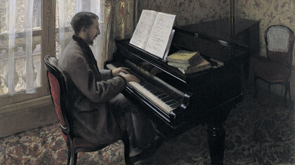 Gustave Caillebotte, Jeune homme au piano 
