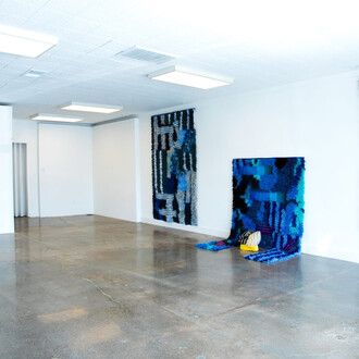 Sarah Zapata, Blue in the hands of prospect, exhibition view. Courtesy of Various Small Fires