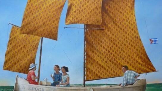 Sylvain LefebvreTea Time on Board the "Epoca", 2013Mixed media114 x 146 cm