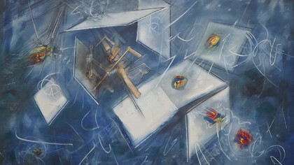 Evolution d’une cible (1956), Matta