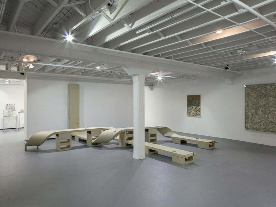 Thomas Bayrle, Exhibition view. Courtesy of The Institute of Contemporary Art
