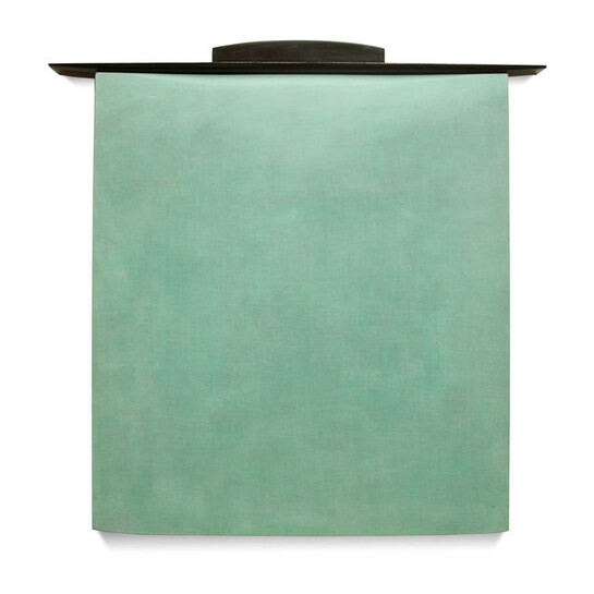 Robert Yasuda, Threshold, 2013, acrylic on fabric on wood, 43 x 44 inches/109.2 x 111.8 cm