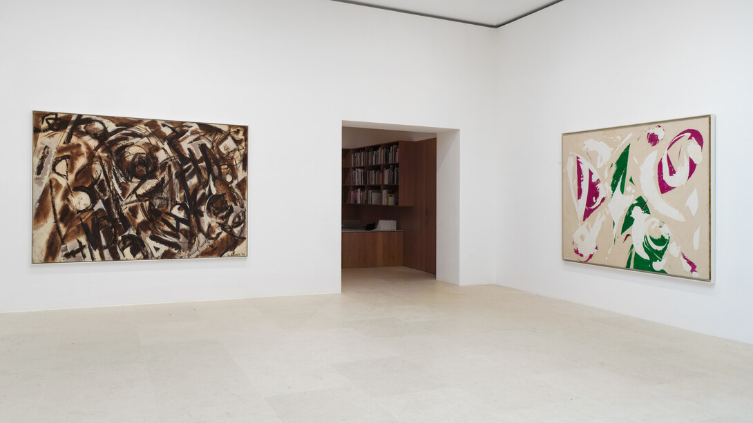 Lee Krasner, Works from the 1960s, vue de l’exposition. Avec l’aimable autorisation de la galerie Gagosian