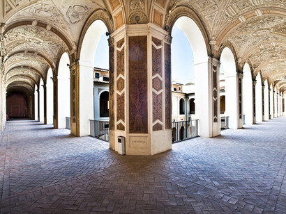 Conservatorio dei Vecchi, loggiato superiore (foto Omar Kheiraoui)