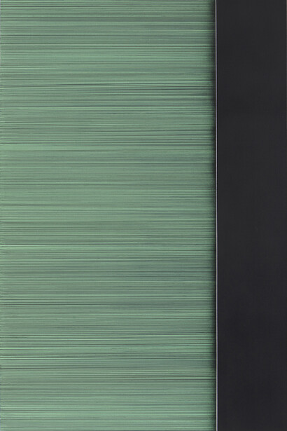 Peter Peri, Lerna, 2014, Marker pen and spray paint on linen, 175 x 115 cm