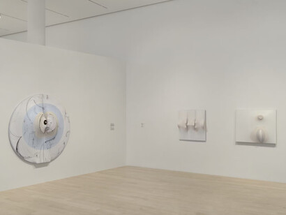 Zilia Sánchez, Topologías / Topologies, exhibition view. Courtesy of The Institute of Contemporary Art