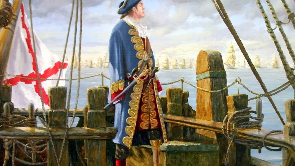 Pintura de Blas de Lezo en cubierta