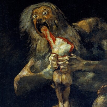 Francisco Goya, "Saturno che divora i suoi figli", 1820-23, museo del Prado di Madrid, Spagna