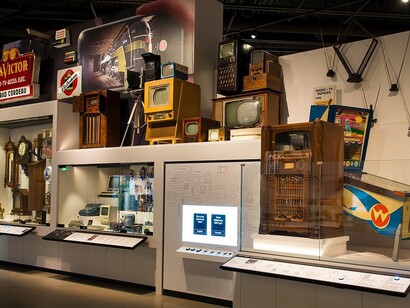 Allée des artefacts, vue d’exposition. Avec l’aimable autorisation d’Ingenium. Musée des sciences et de la technologie du Canada