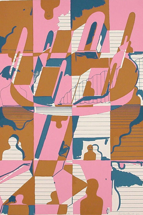 Dieter Roth, Eistorte (Icecake), screen printing (2 colours) on white paper, Ed 89/100, 76 x 56 cm / 29 7/8 x 22 inches © Galerie Eva Presenhuber