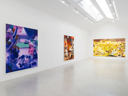 Katherina Olschbaur, Sweet expulsion, vue d'exposition. Avec l'aimable autorisation de la Galerie Perrotin