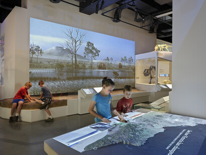 600 million years, exhibition view. Courtesy of Melbourne Museum