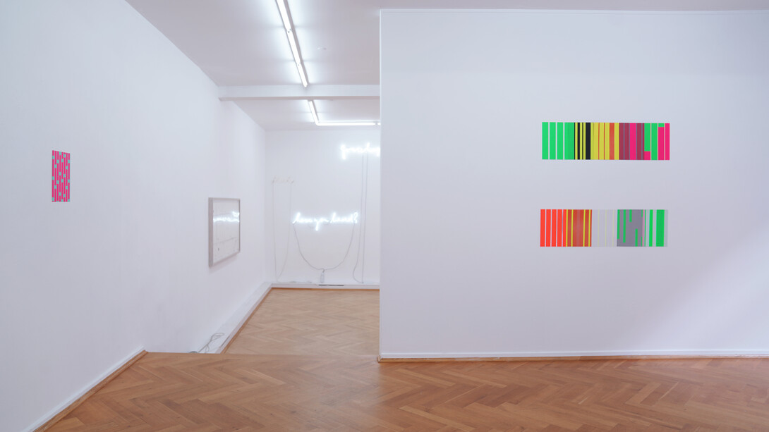 Verschiedene künstler, The lines between, ausstellungsansicht. Mit freundlicher genehmigung von Bernhard Knaus Fine Art