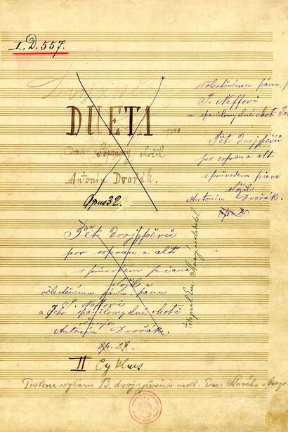 Moravian Duets, autograph, Inv. No. S 7677/1651. Courtesy of National Museum
