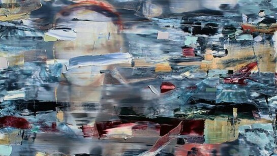 Ian Kimmerly, The Living Layer, 2013, Oil and Acrylic on Canvas, 40 x 48 Inches