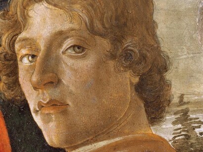 Sandro Botticelli, autoritratto, particolare de L'Adorazione dei Magi, Firenze Uffizi